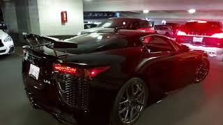 ORGASMIC! Lexus LFA brutal revs in a parking lot! Plus a Ferrari 360 Challenge Stradale.