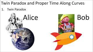 Relativity 105d: Acceleration - Twin Paradox and Proper Time Along Curves (Rindler Metric)