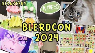 DISORGANIZED DISASTER?!  Blerdcon 2024  // artist alley vlog