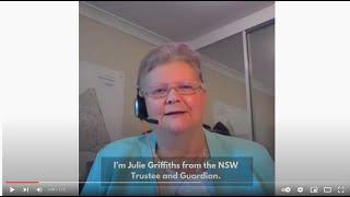 Julie from NSW Trustee & Guardian has our backs