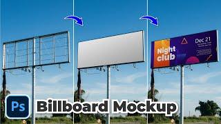 Easy How to Make Billboard Mockup in Photoshop