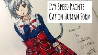 Ivy Speed Paints - Cat in human form