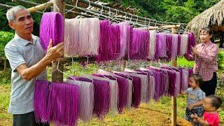 3 days: Process of making colorful dried vermicelli from natural ingredients to sell | Ly Phuc Binh.