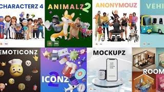 Best 3D models pack in Blender