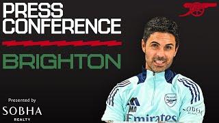 PRESS CONFERENCE | Mikel Arteta previews Brighton & Hove Albion | The title race, team news and more