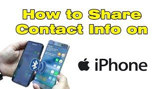 How to Share Contact Info on iPhone