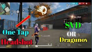 SVD or DRAGUNOV One Tap Headshot || Dragunov One Tap Headshot Setting Tips Tricks ||