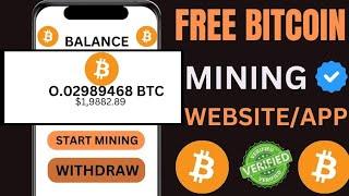 Bitcoin Miner: Claim Free 0.000200 Bitcoin Every  60Mins• Free BTC Mining Site Without Investment