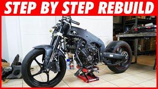 Rebuilding my WRECKED Yamaha R1 at Home - Part 7