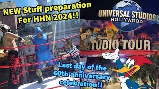 NEW Updates at Universal Studios Hollywood for HHN presentation and last day of the 60th!!