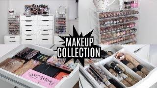 MAKEUP COLLECTION AND STORAGE 2017 | FAVE MAKEUP AND BRUSHES INCLUDED