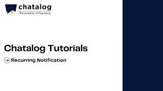 Chatalog Tutorial | Recurring Notification For Messenger | Automation | Opt In Subscription| English