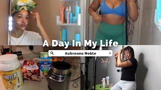 DAY IN MY LIFE | what I eat in a day, gym grwm, bts of content creation | Aubreana Noble