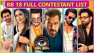 Bigg Boss 18 Confirmed Contestant List | Nia, Shoaib, Dheeraj, Shanthi Priya & More