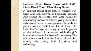 Ang Chong Yi Singapore: Savoring Ideal Food and Drink Combos