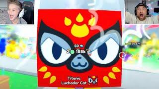 We Hatched 2 TITANIC LUCHADOR CATS in Pet Simulator 99!