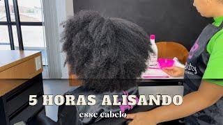 PASSEI 5 HORAS ALISANDO ESSE CABELO - DEU MUITO TRABALHO ALISAR ESSE CABELO - SELAGEM PERFECT LISS