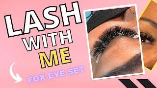 VOLUME FOX EYE EYELASH EXTENSIONS TUTORIAL | BEGINNER LASH TECH TIPS | LEARN VOLUME LASHES | M CURL