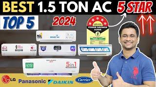 Best 1.5 Ton AC | Best 5 Star Inverter Split AC | Top 5 Best Split AC | Best AC Deals India 2024