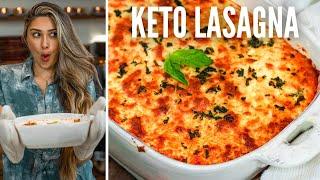 BEST KETO LASAGNA RECIPE! How to make Zucchini Noodle Keto Lasagna! Easy & Low Carb Recipe for Keto