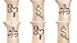 "S" letter mehndi design | "S" letter mehndi tattoo | "S" Naam ki mehndi design | "S" tattoo |