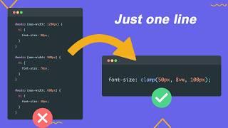 CSS clamp() Function Explained in 5 mins. Complete Tutorial for Beginners