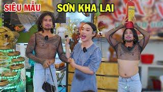 Siêu mẫu Sơn Kha Lai thăm Ty Thy, trình diễn catwalk bình chữa cháy - Ty Thy Vlog Gỏi đu đủ