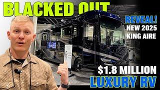 The COOLEST RV We've SEEN!  BLACKED OUT - NEW 2025 Newmar KING Aire Luxury Motorhome