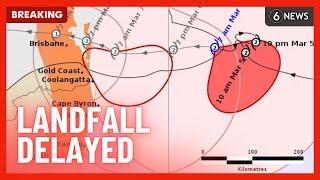 BREAKING: Live coverage with Cyclone Alfred's landfall in Queensland delayed | 6 News