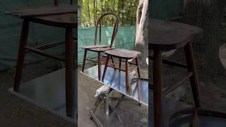 На реставрацию привезли комплект стульев. Производство Малайзия. Дерево сукупира. #реставратор #киев