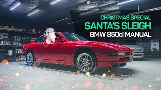 Detailing car for Santa - Brilliantrot 1990 BMW 850Ci Manual