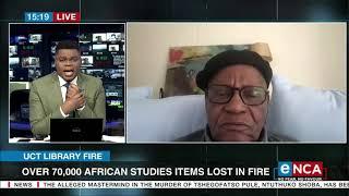 UCT Library Fire | Over 70,000 African Studies items lost in fire