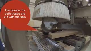 StairconCAM: Automatic table, machining winder treads