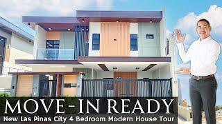 House Tour LP18 • Tour an Insightfully Designed FURNISHED 4BR NEW Las Pinas House and Lot for Sale