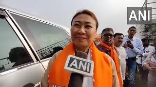 RS MP from Nagaland S Phangnon Konyak Campaigns in Jharkhand