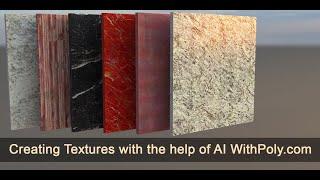 Creating Textures with the help of AI and WithPoly.com