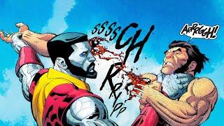 Colossus humbles Wolverine (Wolverine: Revenge)