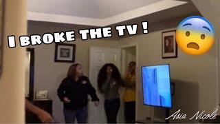 Broken Tv Prank On MY MOM ! | Asia Nicole