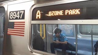 MTA NYCT: Lefferts Blvd Bound R160 (A) Train at 42nd Street Port Authority Bus Terminal (9/5/2020)