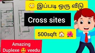 500sqft  wow amazing duplex house plan  veedu tamil