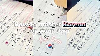 How to learn Korean on your own+tips and resources you need