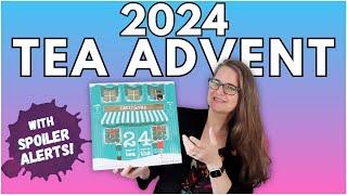 DAVIDsTEA 2024 tea advent review & unboxing of 24 days of tea with spoiler alerts!