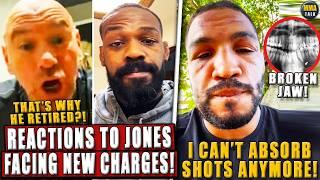 Dana White REACTS to Jon Jones FACING NEW CHARGES over fleeing scene of car crash! Kevin Lee