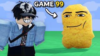 I Explored 100 RANDOMIZED Roblox Games