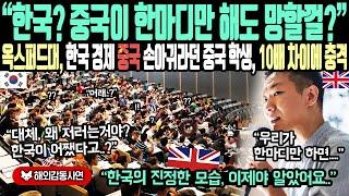 《해외감동사연》"한국, 중국이 한마디만 해도 망할껄?" 영국 옥스퍼드대학, 한국 경제 중국 손아귀에 있다던 중국 학생, 10배 차이나자 충격