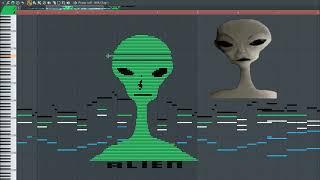 What Speaking Alien Sounds Like - MIDI Art