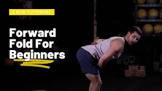 How To Do Forward Fold For Beginners | Hint: Try Using A Yoga Block To Help With Tight Hamstrings