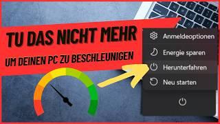 Warum Herunterfahren Deinen PC Langsamer Macht – Nutze Diese Funktion Stattdessen!