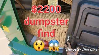 Epic $2200 dollar dumpster dive find!! Wait for the last dumpster!