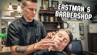  Relaxing Classic Shave | Vintage Western Americana Style At Eastman’s Barbershop | Riverton Utah